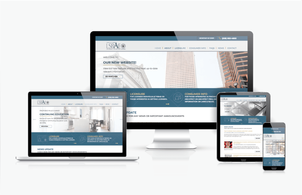 Design & Development Louisiana State Board of Architectural Examiners